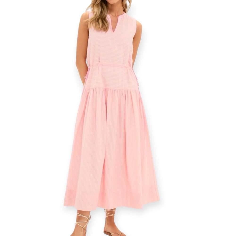 NWT Tuckernuck Pink Peach Charlotte Maxi Dress Size XXL
